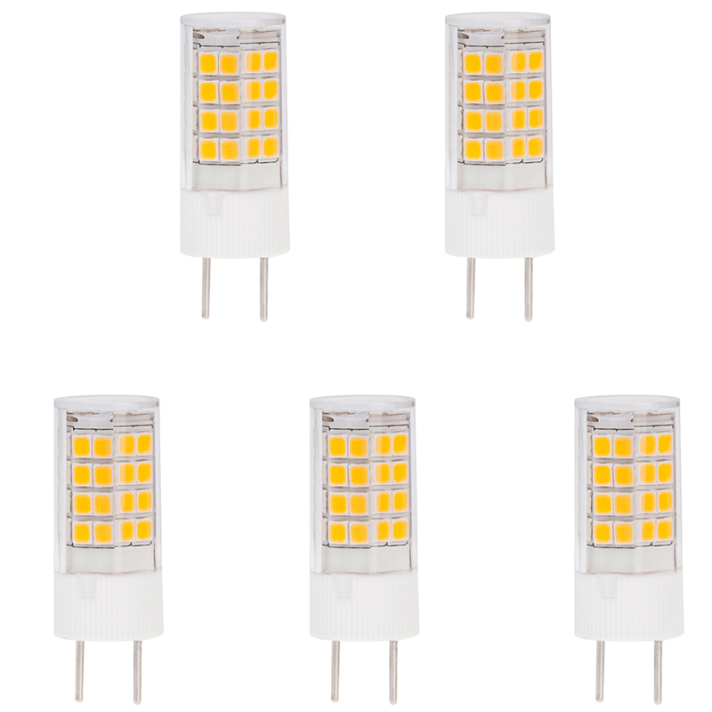 AC100-130V, T4 GY8.6 LED Bulb, 3.5Watts, 35W Equivalent, 5-Pack AC100-130V, T4 GY8.6 LED Bulb, 3.5Watts, 35W Equivalent, 5-Pack